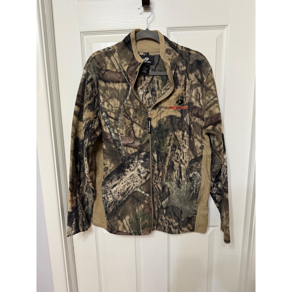 Mossy Oak Mens Break-Up Country Camo Full Zip Fleece Jacket Size Medium M317246